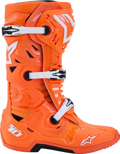 ALPINESTARS(MX) BOOT TECH 10 S-VENTED ORG FL/BLK/WHT 14 2010520-4512-14