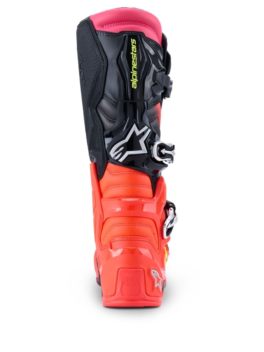 ALPINESTARS(MX) BOOT TECH 7 BLK/RD FLUO/PNK FLUO 6 2012025-1576-6