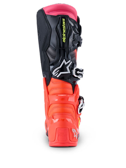 ALPINESTARS(MX) BOOT TECH 7 BLK/RD FLUO/PNK FLUO 15 2012025-1576-15