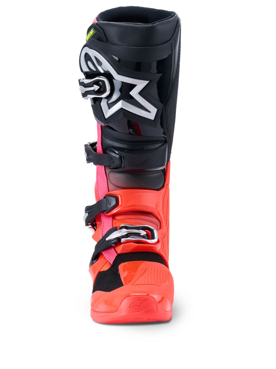 ALPINESTARS(MX) BOOT TECH 7 BLK/RD FLUO/PNK FLUO 15 2012025-1576-15