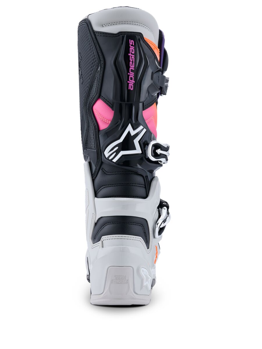 ALPINESTARS(MX) BOOT TECH 7 BLK/LT GY/ORG FL/MAG 16 2012025-1594-16