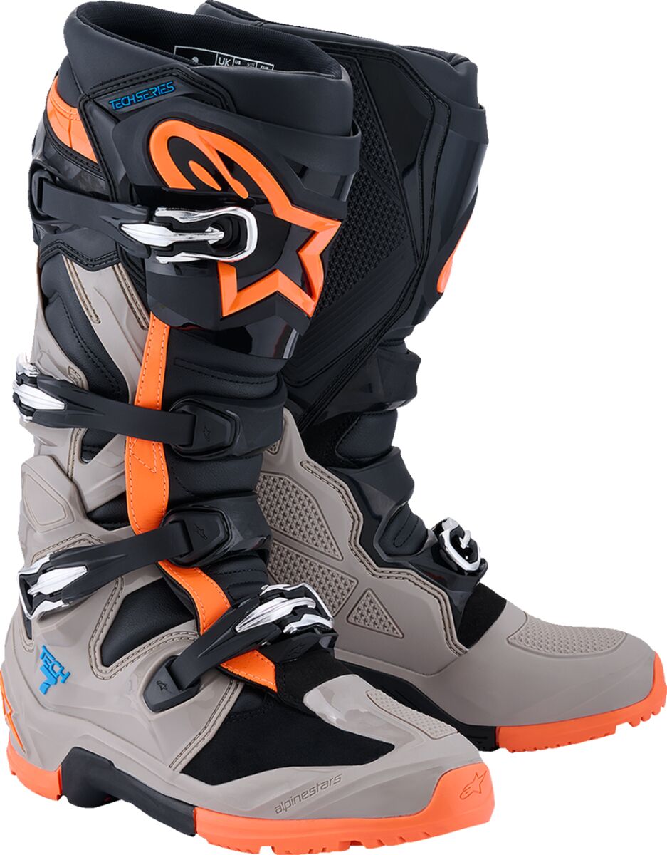 ALPINESTARS(MX) BOOT TECH 7 ENDURO BK/WRM GRY/ORG FL 9 2010426-1562-9