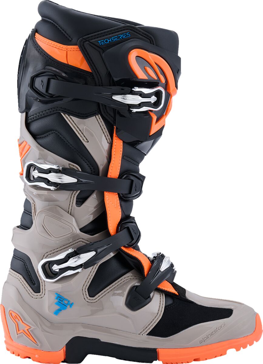 ALPINESTARS(MX) BOOT TECH 7 ENDURO BK/WRM GRY/ORG FL 14 2010426-1562-14