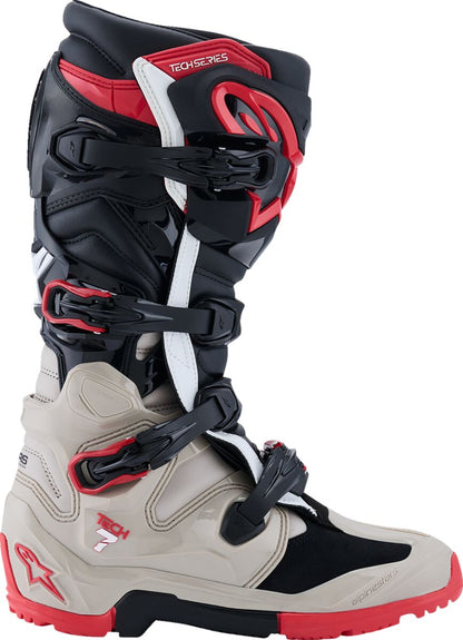 ALPINESTARS(MX) BOOT TECH 7 ENDURO BLK/LT GRAY/BRT RD 11 2010426-1903-11