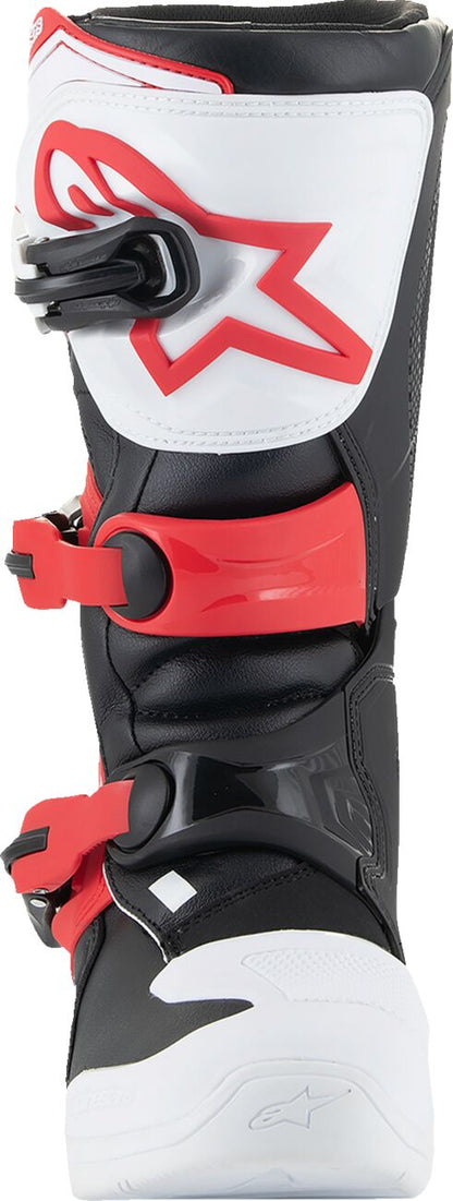 ALPINESTARS(MX) BOOT TECH3S YTH WT/BK/R 8 2014024-2030-8