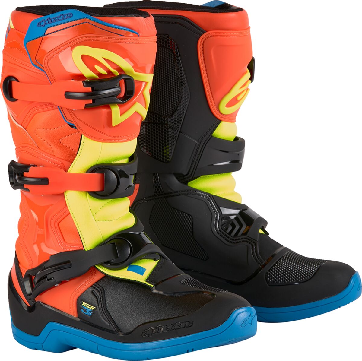 ALPINESTARS(MX) BOOT TECH3S YTH OR/BL/Y 6 2014024-4755-6
