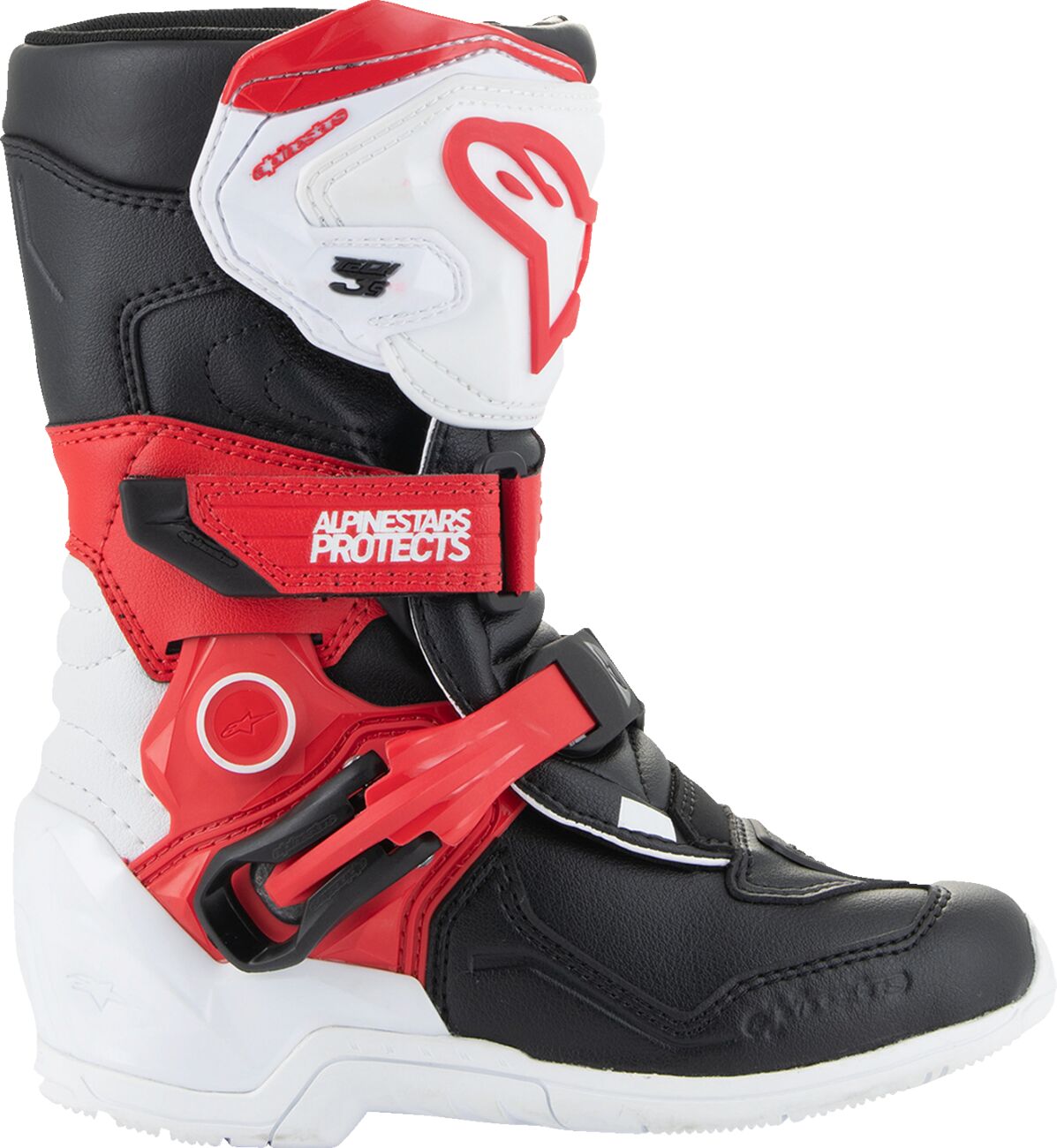 ALPINESTARS(MX) BOOT T3S KIDS WT/BK/R 1 2014524-2030-1