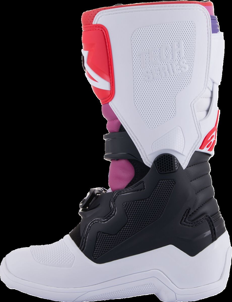 ALPINESTARS(MX) BOOT TECH7S W/B/RAINBOW 3 2015017-289-3