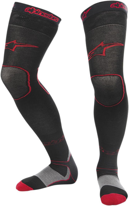 ALPINESTARS(MX) LONG MX SOCKS BLACK/RED S/M 4705015-13-SM