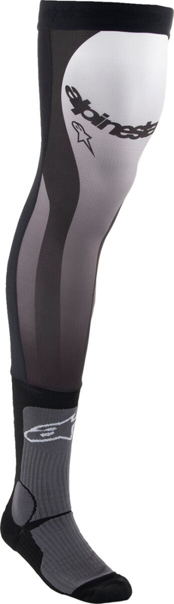 ALPINESTARS(MX) SOCK KNEE BRACE BLK/WT LX 4701324-12-LXL