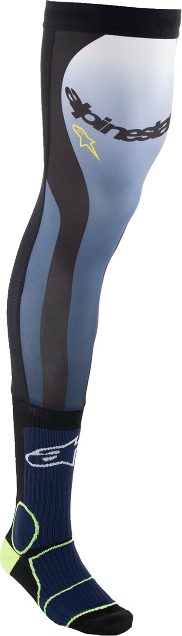 ALPINESTARS(MX) SOCK KNEE BRACE NAV/YL SM 4701324-7455-SM