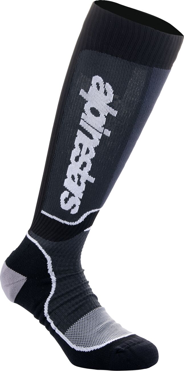 ALPINESTARS(MX) SOCK MX PLUS BLACK/WHITE L 4702324-12-L