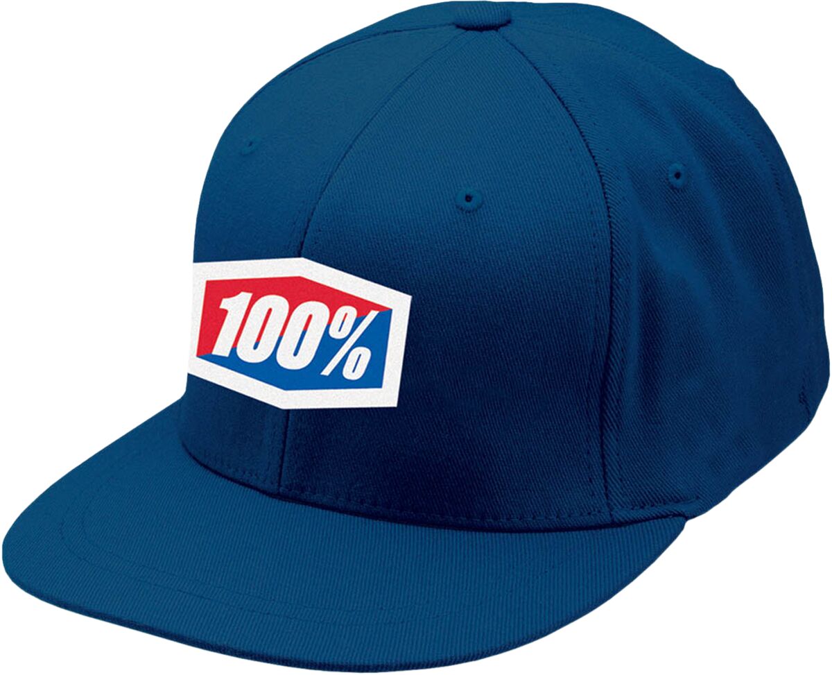 100% ESSENTIAL J FIT HAT BLUE L/XL 20043-00007