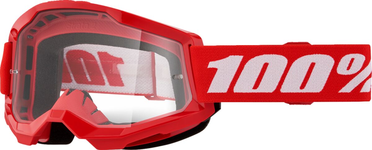 100% GOGGLE STRATA 2 RED CLR 50027-00018
