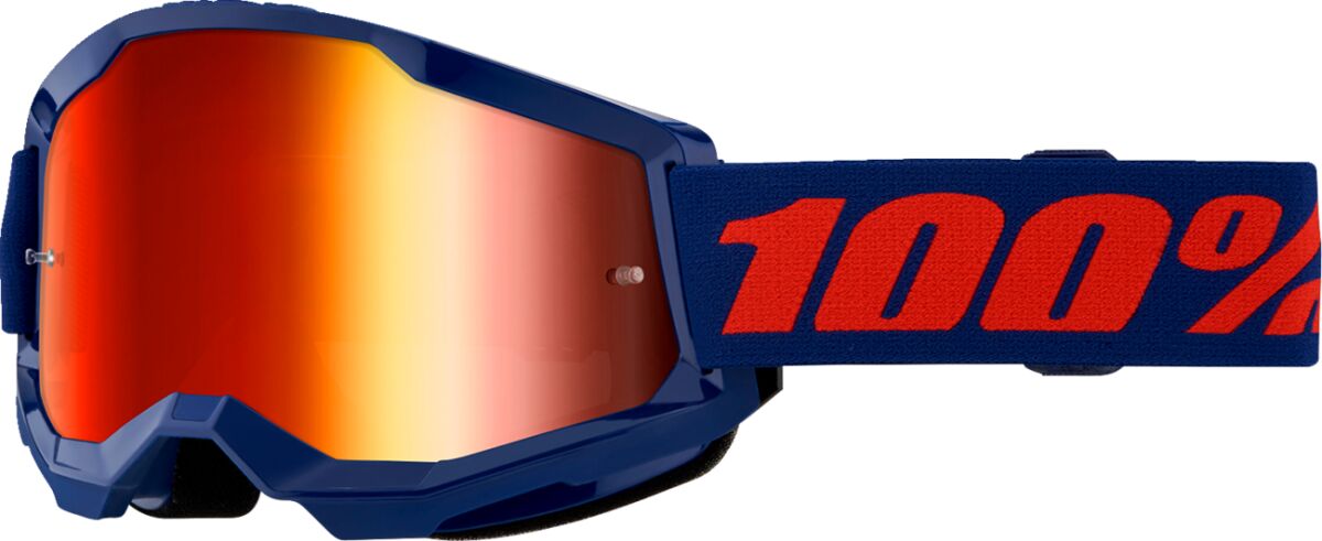 100% GOGGL STRATA 2 NAVY MR RD 50028-00021