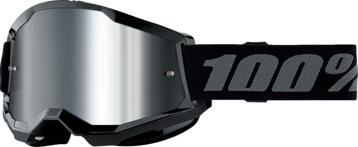 100% GOGGLE STRATA 2 JNR BLACK MIR 50032-00007