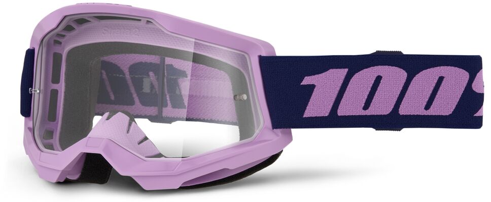100% GOGGLE STRATA 2 PURPLE - CLEAR 50027-10025