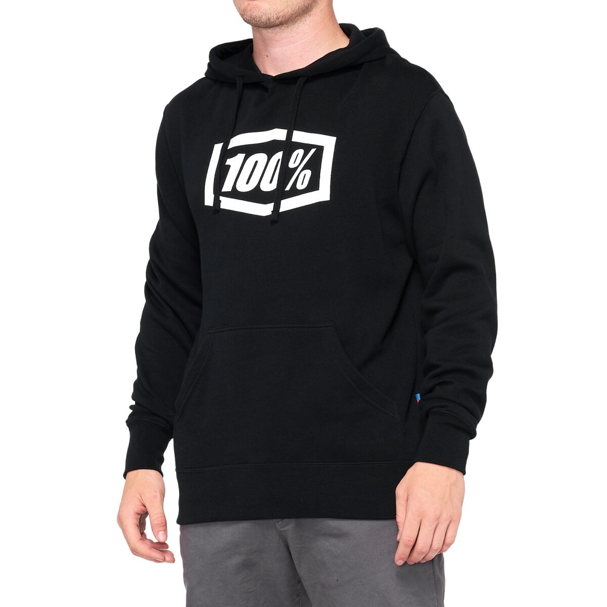 100% CORPO PULLOVER HOODY BLACK MEDIUM 20029-00001