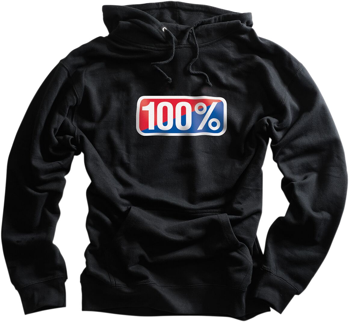 100% CLASSIC PULLOVER HOODY BLACK 2X-LARGE 20029-00034
