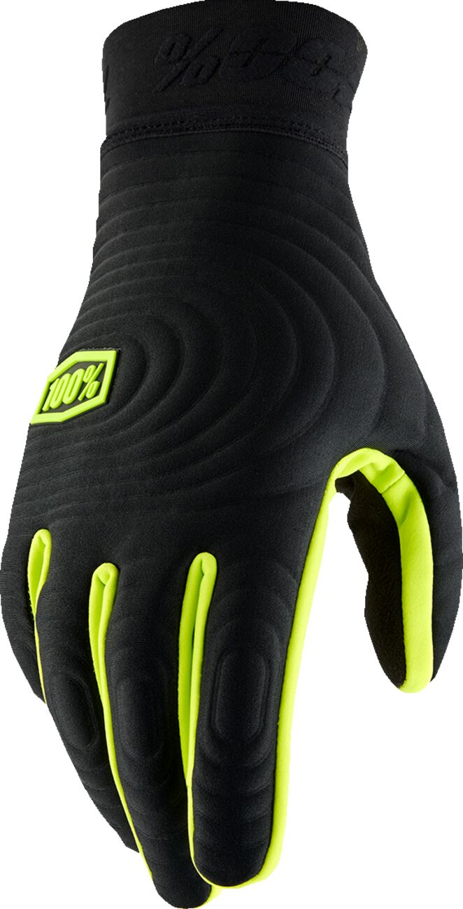 100% GLV BRSKR XTRM BK/FLYL XL 10030-00004