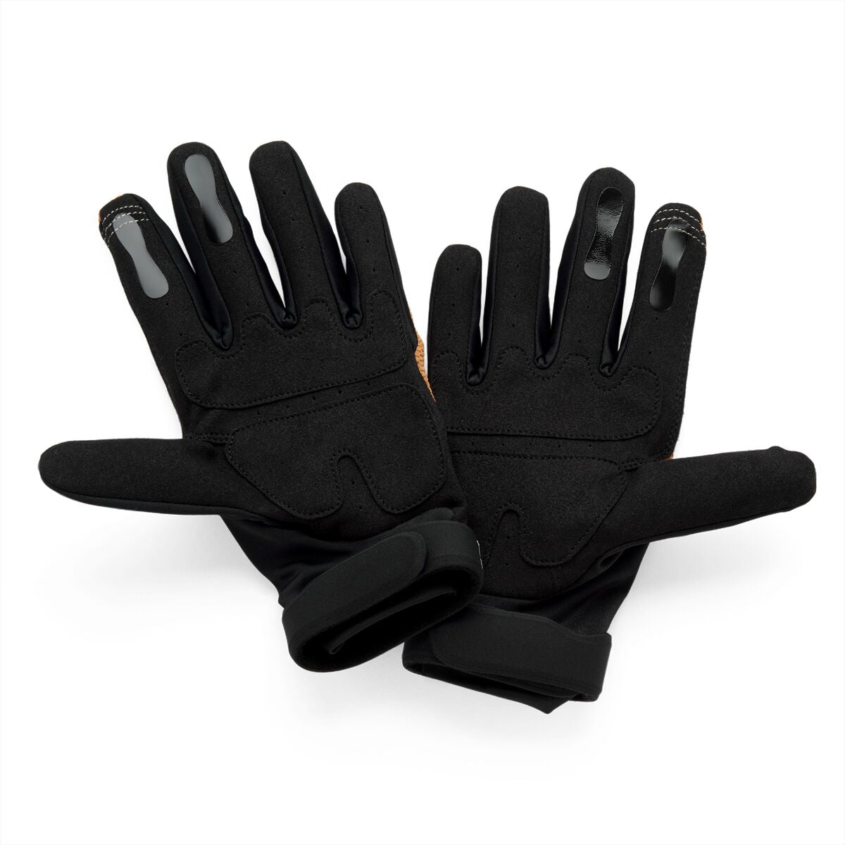 100% GLOVES LANGDALE BLACK/TAN - 2X 10029-00015