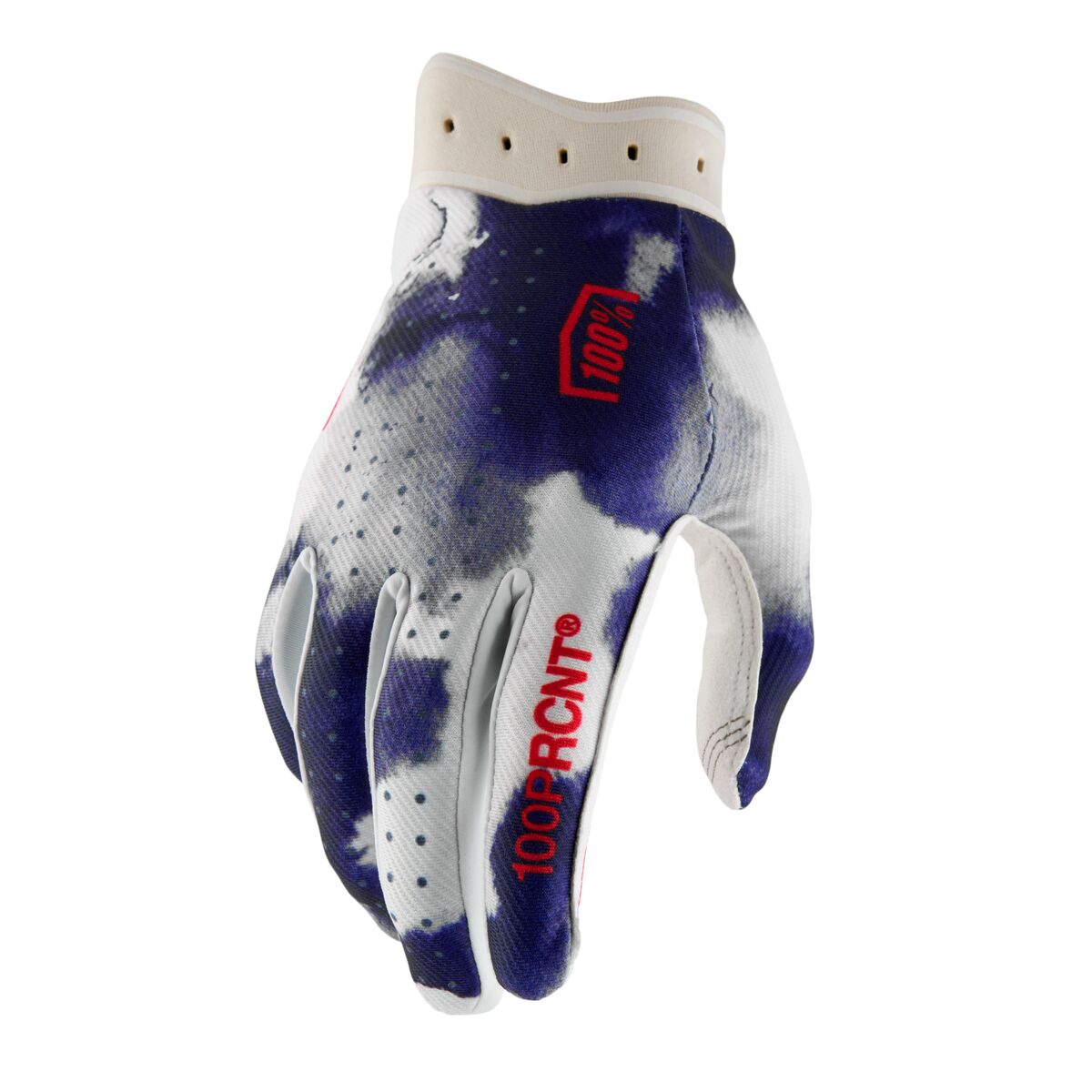 100% GLOVES ITRACK BLUE/WHITE - L 10044-00015