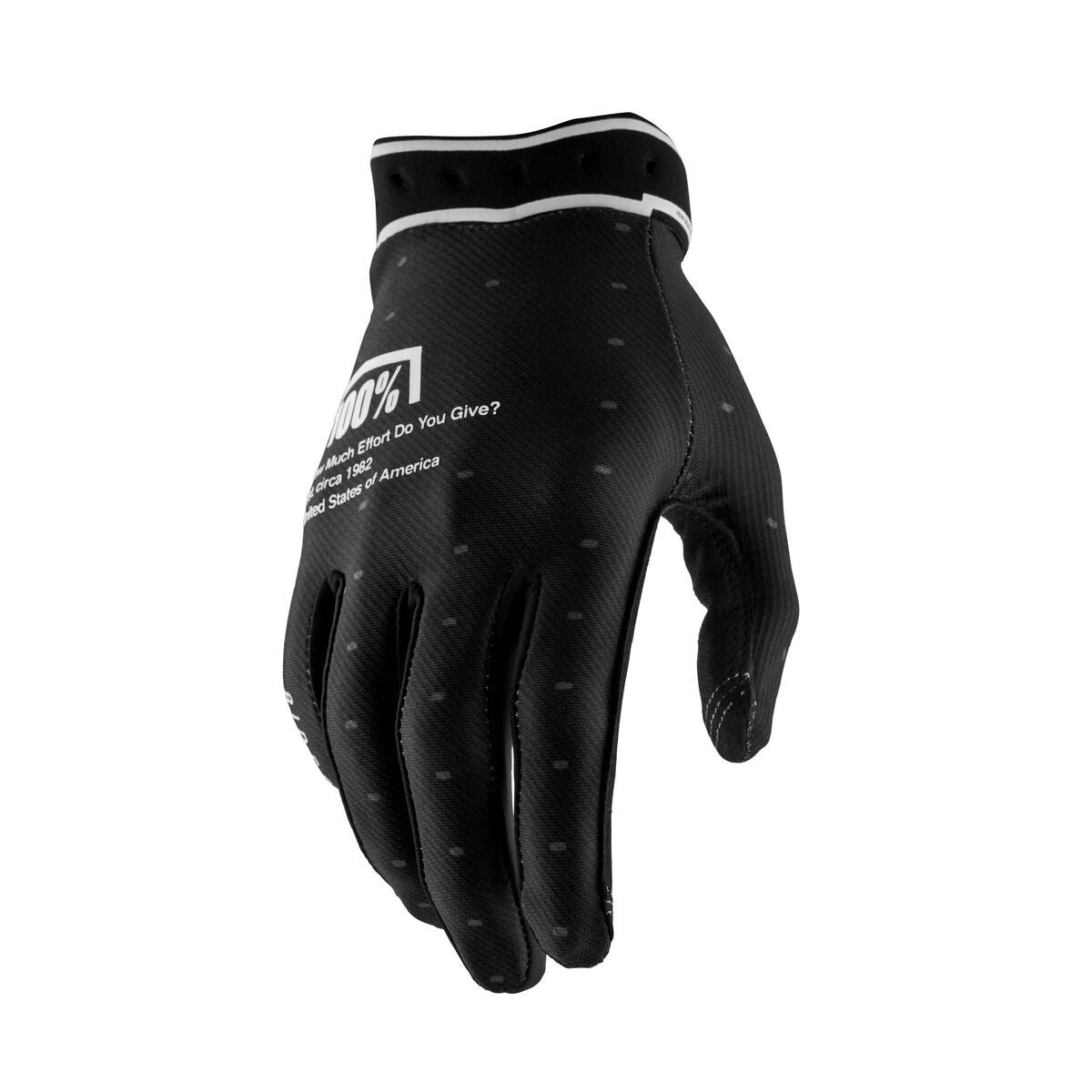 100% GLOVES RIDEFIT BLACK - S 10046-00001
