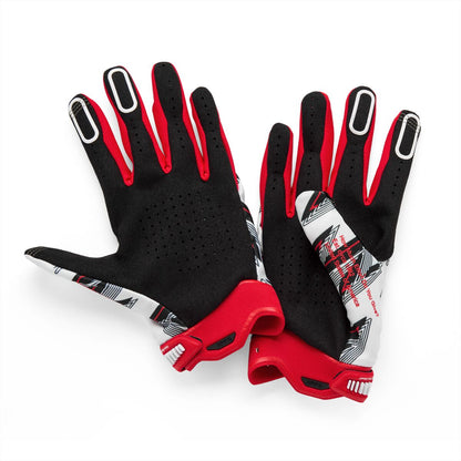 100% GLOVES RIDEFIT WHITE/RED - 2XL 10046-00025