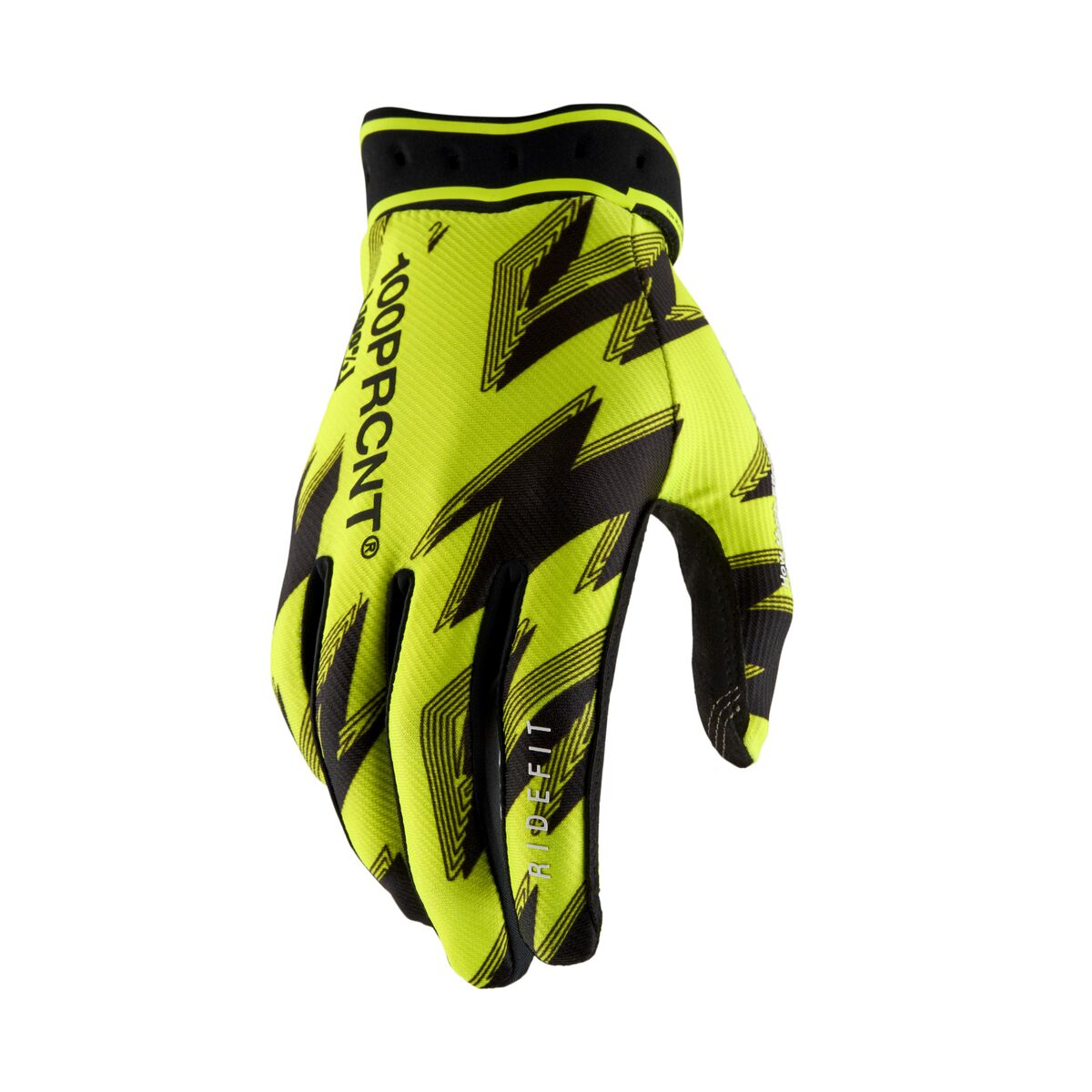 100% GLOVES RIDEFIT FLO YELLOW/BLAC 10046-00028