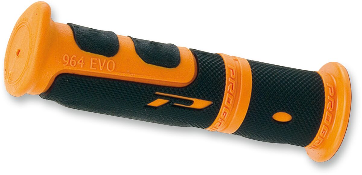 PRO GRIP GRIPS DOUBLE DENSITY ATV 964 CLOSED END BLACK/ORANGE PA096422AR02