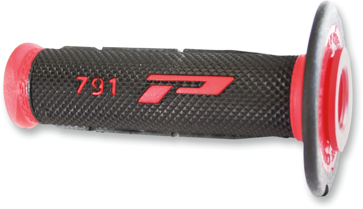 PRO GRIP GRIPS DOUBLE DENSITY OFFROAD 791 CLOSED END BLACK/RED PA079100RO02