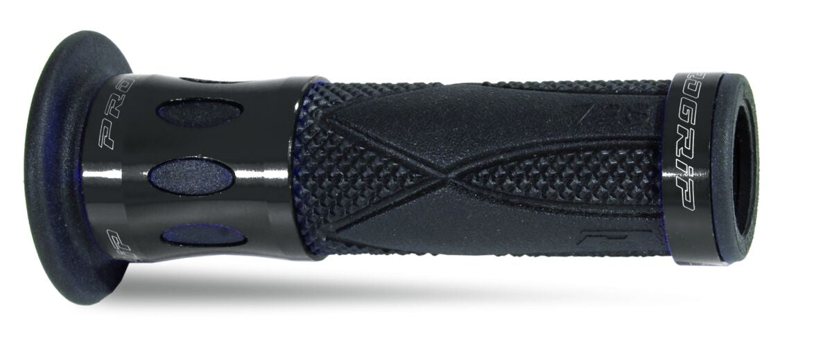 PRO GRIP GRIPS SINGLE DENSITY ROAD 728 CLOSED END BLACK ANODIZED ALU PA072800CR02