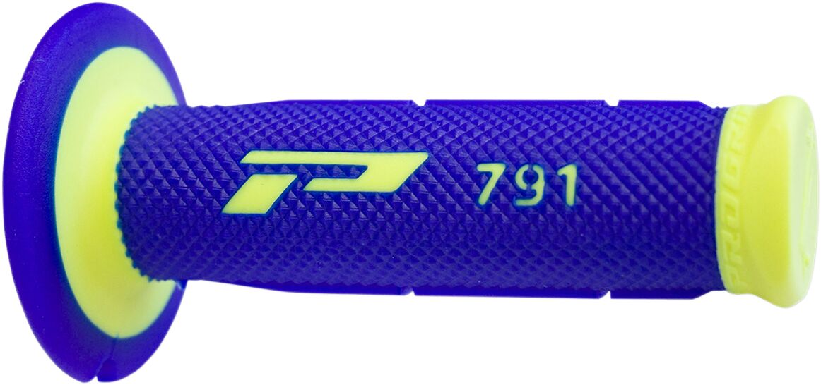 PRO GRIP GRIPS DOUBLE DENSITY OFFROAD 791 CLOSED END FLUO YELLOW/BLUE PA079100GFBL