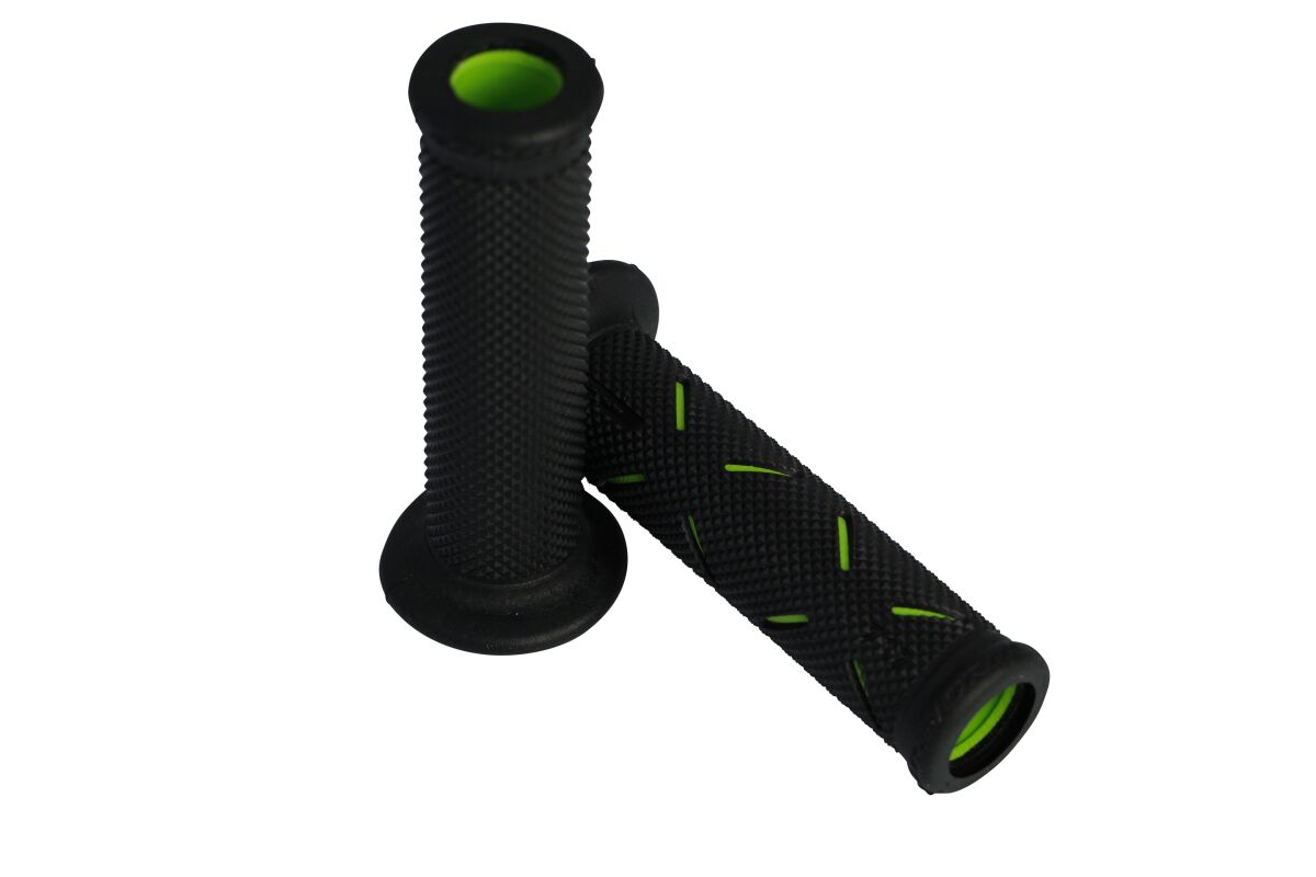 PRO GRIP GRIPS DOUBLE DENSITY ROAD 717 OPEN END BLACK/GREEN PA0717OEVE02
