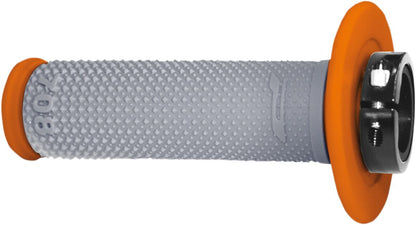 PRO GRIP 708 OFFROAD SINGLE DENSITY LOCK ON GRIPS ORANGE/GRAY PA070800ARGR