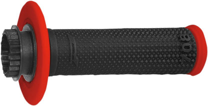 PRO GRIP 708 OFFROAD SINGLE DENSITY LOCK ON GRIPS RED/BLACK PA070800RO02