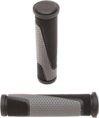 PRO GRIP 807 ATV/MTB DOUBLE DENSITY GRIPS OPEN END BLACK/GRAY PA080722NEGR