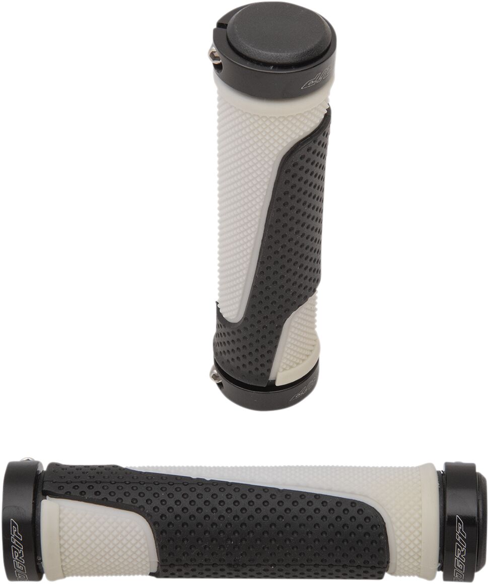 PRO GRIP 997 ATV/MTB LOCK ON DOUBLE DENSITY GRIPS OPEN END WHITE/BLACK PA099722BI02