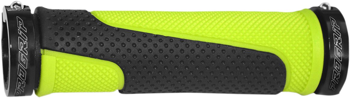 PRO GRIP 997 ATV/MTB LOCK ON DOUBLE DENSITY GRIPS OPEN END FLUO YELLOW/BLACK PA099722GF02