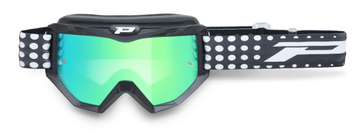 PRO GRIP GOGGLES 3201 ATZAKI BLACK MATT/ MIRROR GREEN PZ3201FL-183