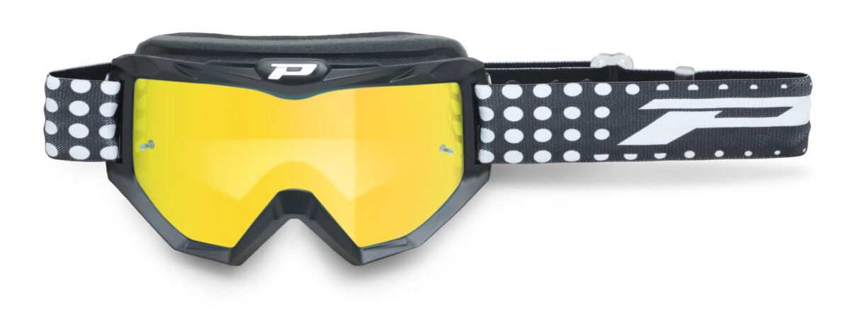 PRO GRIP GOGGLES 3201 ATZAKI BLACK MATT/ MIRROR YELLOW PZ3201FL-184
