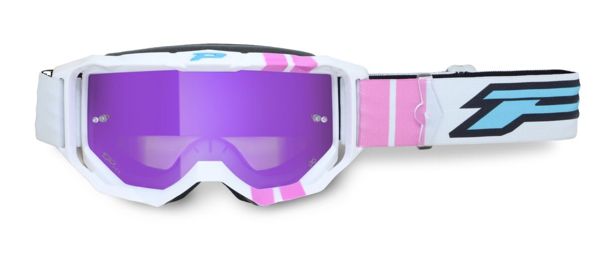 PRO GRIP GOGGLES 3300FL VISION GO WH/PINK / MIRROR VIOLET PZ3300FL-417