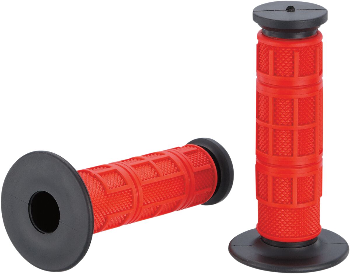 MOOSE QUALIFIER™ FULL WAFFLE GRIPS RED/BLACK MG-11-RBM