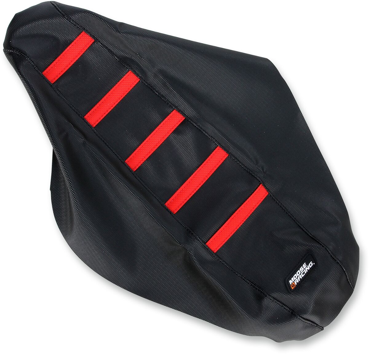 MOOSE RIBBED SEAT COVER BLACK/RED CRF45017-331RT