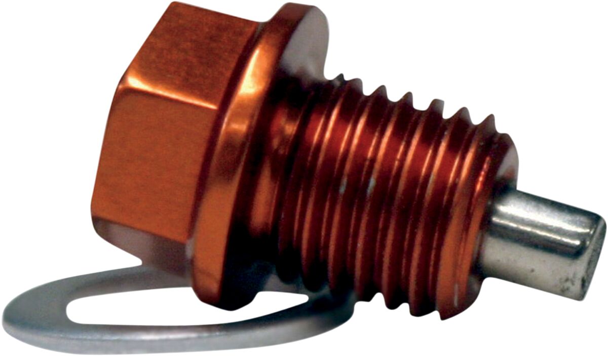 MOOSE MAGNETIC DRAIN PLUG ZIP-TY ORANGE KTM DP108