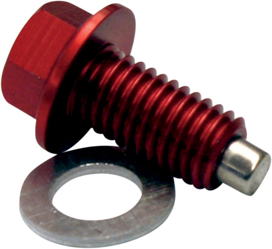 MOOSE MAGNETIC DRAIN PLUG ZIP-TY RED KAWASAKI DP120