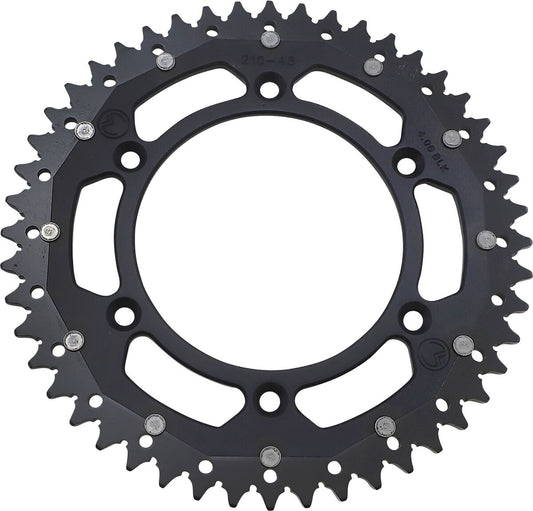 MOOSE REAR SPROCKET / 48 TEETH / 520 PITCH / BLACK/NATURAL / ALUMINIUM/STEEL 1210-210-48-10X