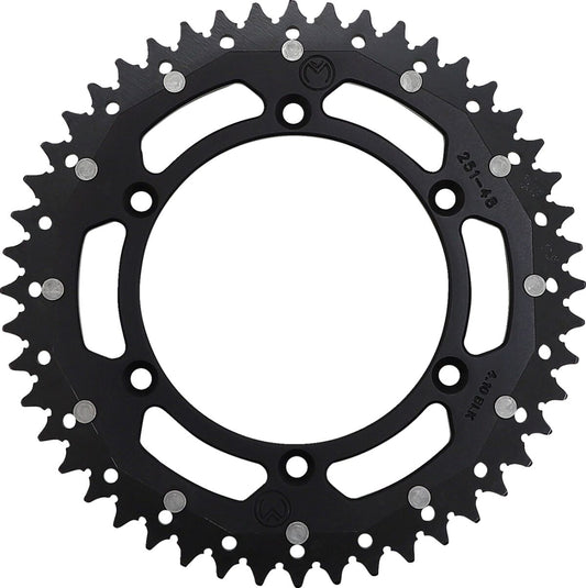 MOOSE REAR SPROCKET / 48 TEETH / 520 PITCH / BLACK/NATURAL / ALUMINIUM/STEEL 1210-251-48-10X