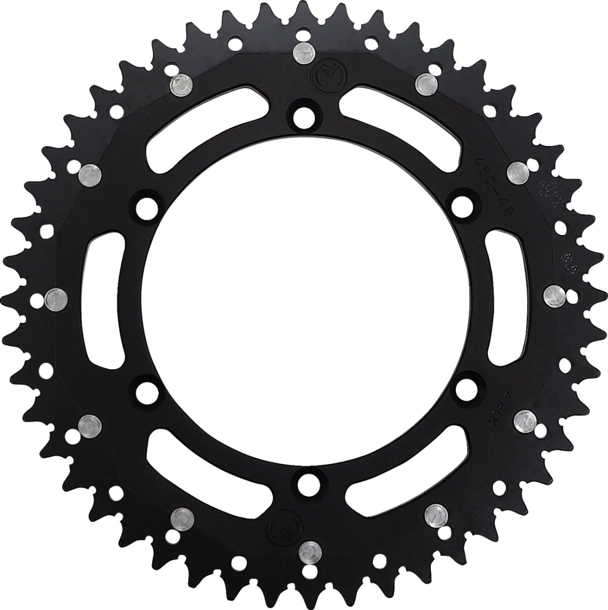 MOOSE REAR SPROCKET / 48 TEETH / 520 PITCH / BLACK/NATURAL / ALUMINIUM/STEEL 1210-460-48-10X