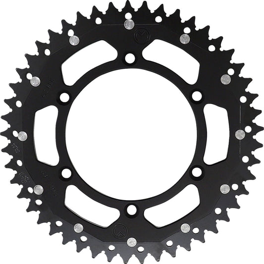 MOOSE REAR SPROCKET / 49 TEETH / 520 PITCH / BLACK/NATURAL / ALUMINIUM/STEEL 1210-808-49-10X